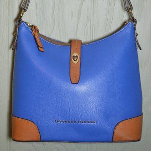 Dooney & Bourke Claremont Hobo Blue Shoulder Bag EUC